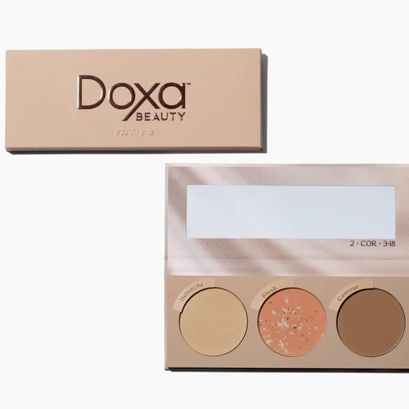 New Doxa Beauty Be A Light Face Palette contour, blush, highlighter powders - Picture 3 of 4
